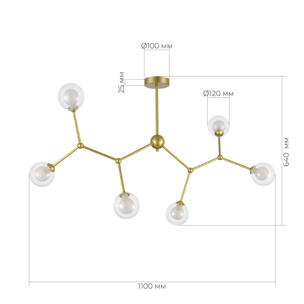 Подвесной светильник Evoluce ARCUS SLE1106-203-06