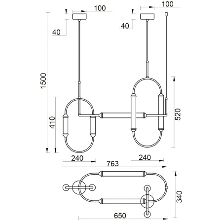 Подвесной светильник Vele Luce Capsula VL7294P03