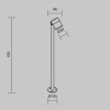 Ландшафтный светильник Maytoni Outdoor O497FL-L12B3K1