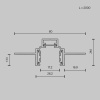 Шинопровод встраиваемый Maytoni Exility TRXM034-422W