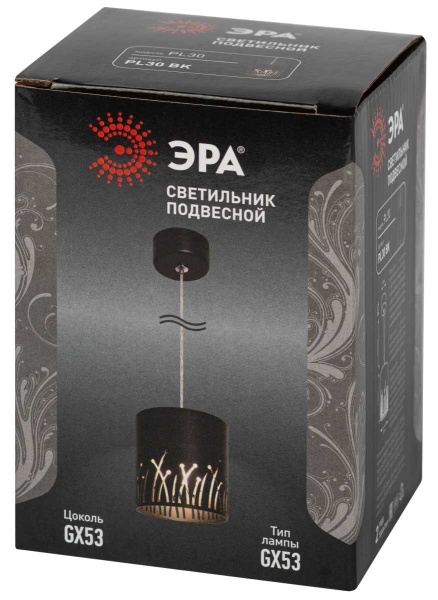 Подвесной светильник ЭРА PL30 BK Б0061408