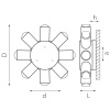 Уличный настенный светодиодный светильник Lightstar Dito 380683