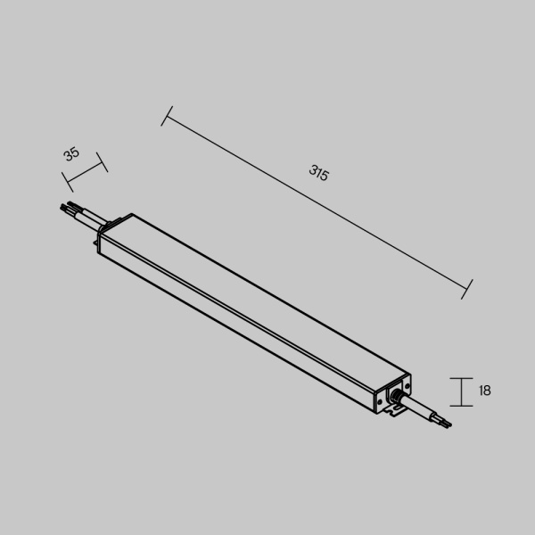 Источник напряжения PSL023 48В 150Вт IP67 Maytoni Led Strip 832004