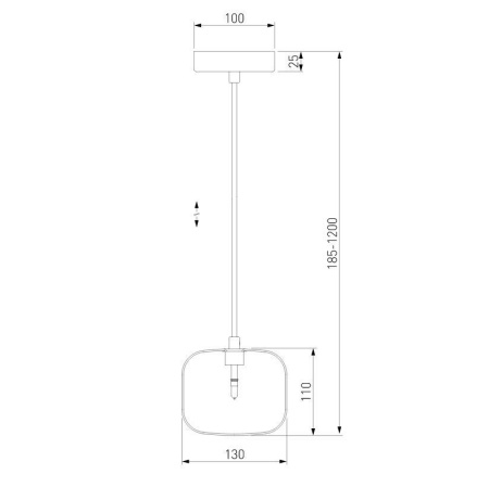 Подвесной светильник Eurosvet Jar 50128/1 золото