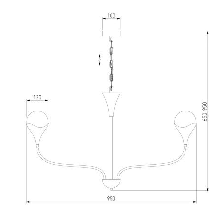 Подвесная люстра Eurosvet Calyx a068277