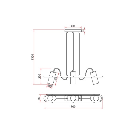 Подвесной светильник Vele Luce Pacifico VL5804P03