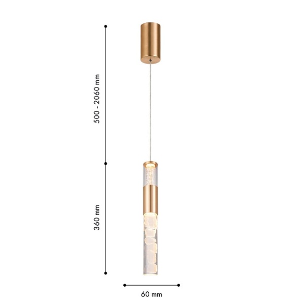 Подвесной светодиодный светильник Favourite Icecube 4760-1P