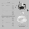Точечный светодиодный светильник Denkirs Shine Glow DK2430-WH