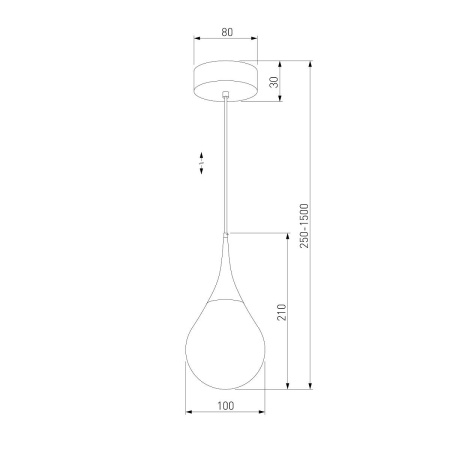 Подвесной светодиодный светильник Eurosvet Adour 50256/1 LED золото