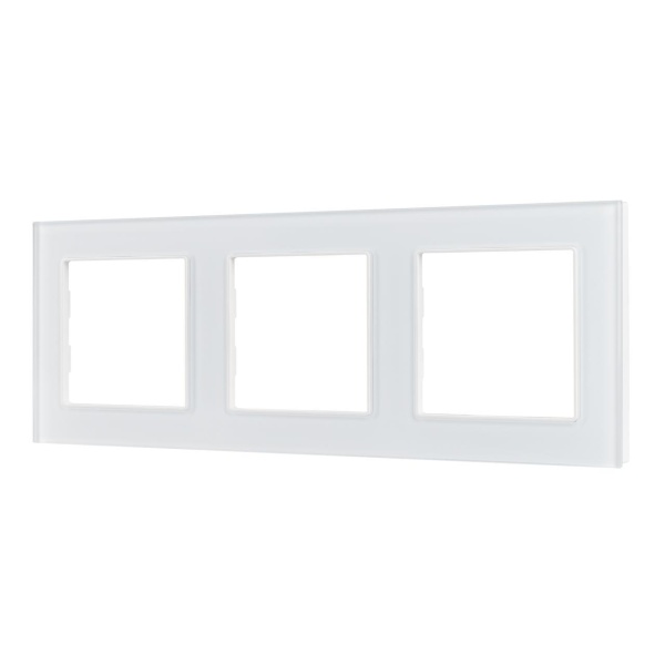 Рамка стеклянная FRM-GLARE-GS-3-WH Arlight 043799