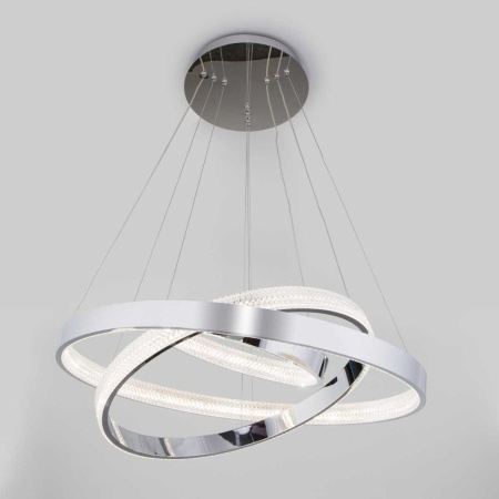 Подвесной светодиодный светильник Eurosvet Posh 90176/3 хром