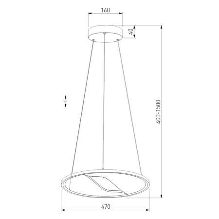 Подвесной светодиодный светильник Eurosvet Occhio 40026/1 LED серый