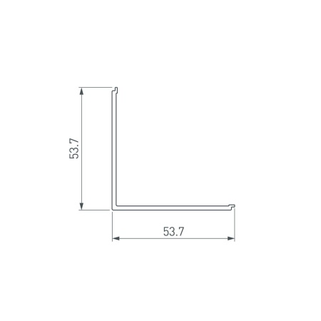 Рассеиватель Arlight Kant-H55 Square-Pm Opal 044587