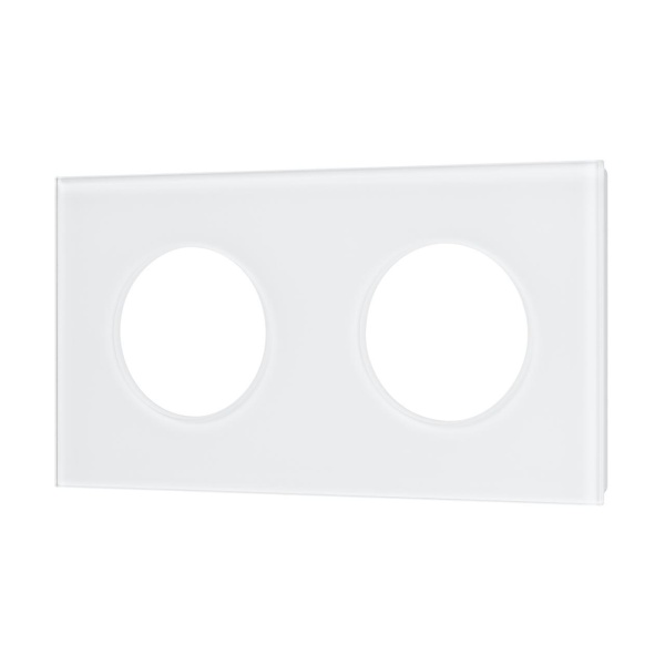 Рамка стеклянная FRM-GLARE-GC-2-WH Arlight 043835