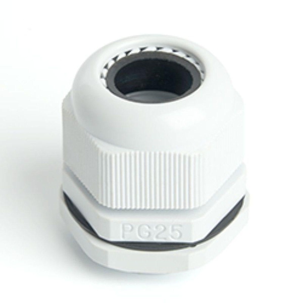 Сальник PG25 диаметр проводника 16-21 мм Stekker, IP54, серый (DIY упаковка 2 шт) (без мембраны) 49381