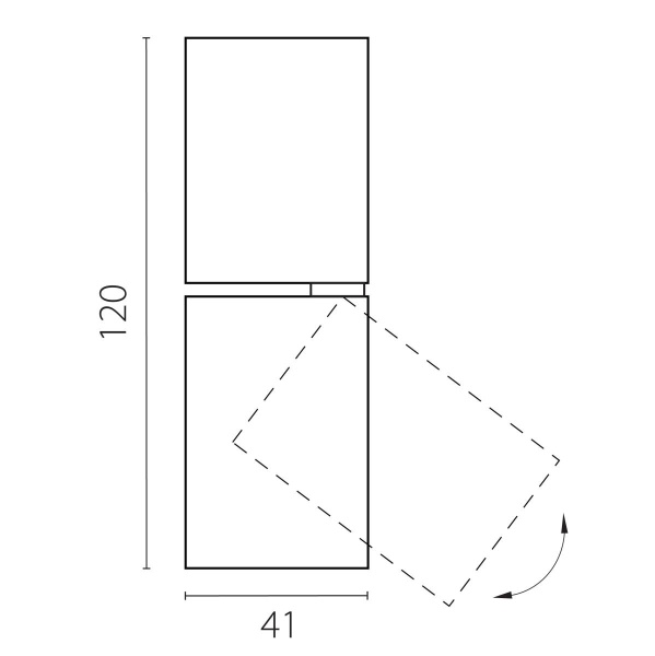 Светильник светодиодный настенно-потолочный 5W 250Lm 38G 3000/4000/6000K, черный Volta CCT Lightstar 227007