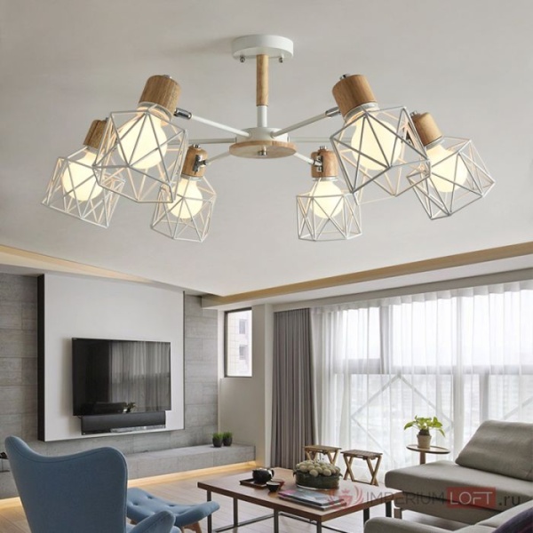 Потолочная люстра Imperium Loft Corf B3 Black 8 Lamps 189477-26