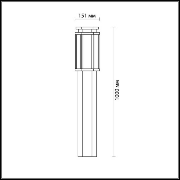 Уличный светильник Odeon Light Nature Gino 4048/1F