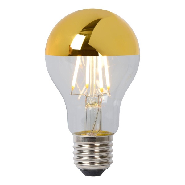 Лампа светодиодная диммируемая Lucide E27 5W 2700K золотая 49020/05/10