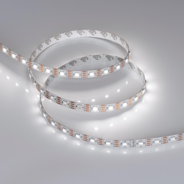 Светодиодная лента Arlight 9,3W/m 60LED/m 5060SMD холодный белый 5M SPI-B60-10mm 12V White6000-PX1-RAM 037829