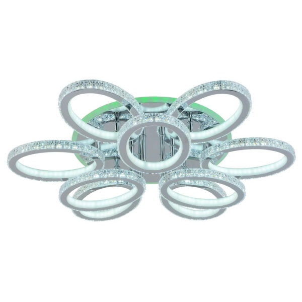 Потолочная светодиодная люстра Profit Light 8033/6+3 CHR