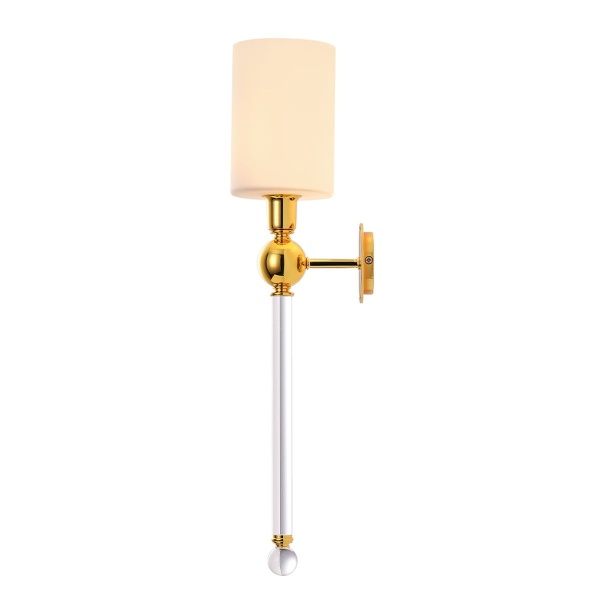 Бра Crystal Lux Mirabella AP1 Gold/White