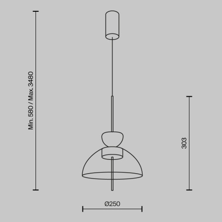 Подвесной светильник Maytoni MOD185PL-L12CG3K2