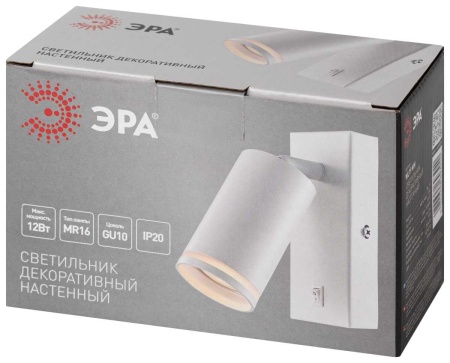 Настенный светильник ЭРА WL19 WH Б0056361