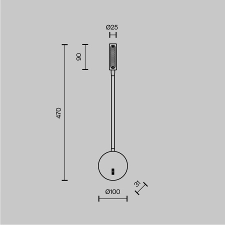Бра Maytoni Stem C035WL-L3W3K