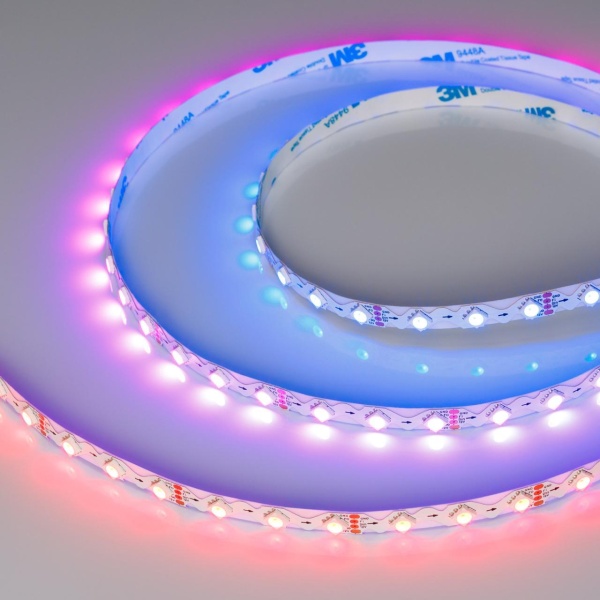 Светодиодная лента SPI-RZ-B60-8mm 12V RGB-PX1-BPT (9 W/m, IP20, 5060, 5m) Arlight 047382