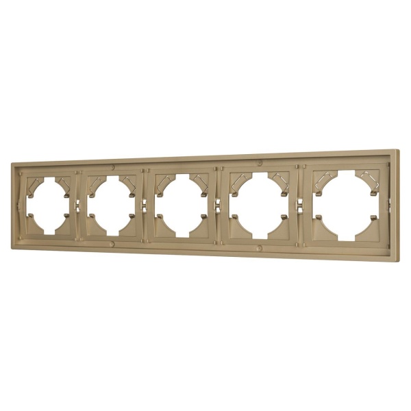 Рамка пластиковая FRM-TENDO-SFPL-5-GD Arlight 054658