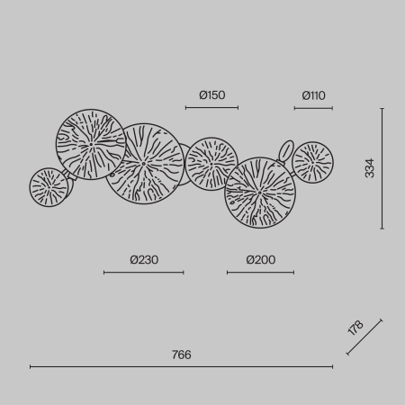 Настенный светильник Maytoni Lovetann MOD082WL-04G