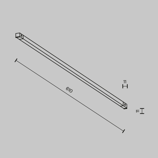 Трековый светильник Maytoni Technical EXILITY X Basis TR240-2-12W4K-B