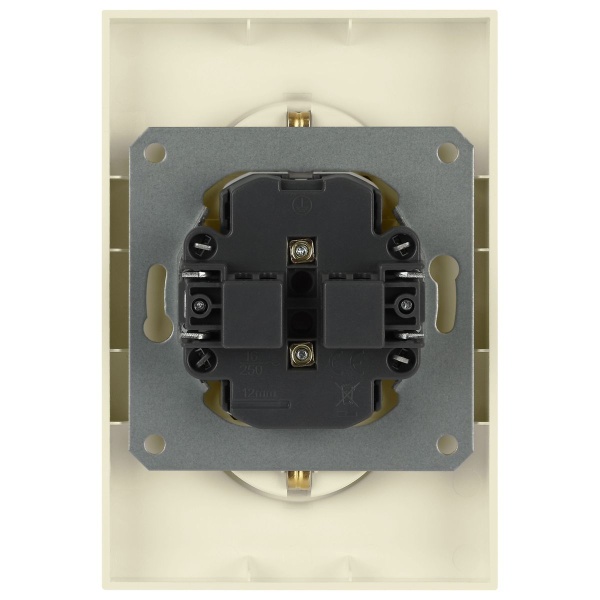 Розетка ЭРА Arktik 16-2107-02 без заземления двойная 2X2P 16А-250В слоновая кость Б0071682