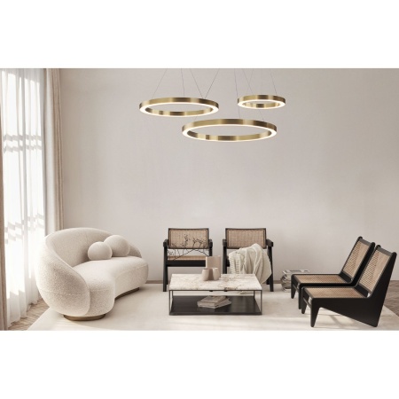 Подвесная светодиодная люстра Maytoni Saturno MOD415PL-L60BS4K