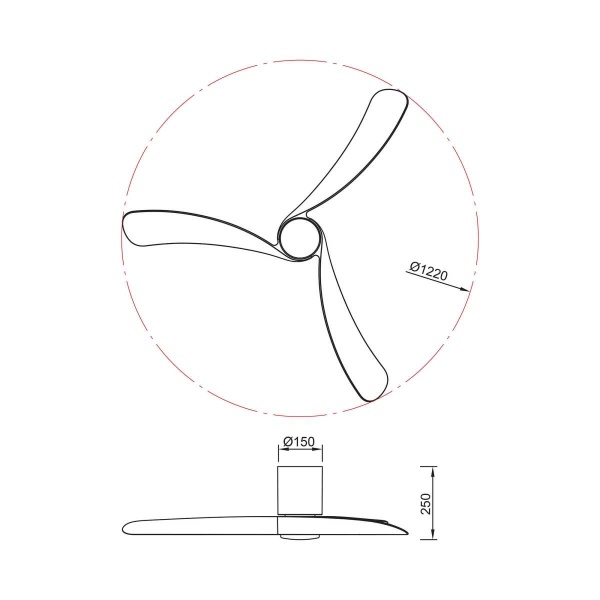 Люстра-вентилятор Mantra NEMO M 9046