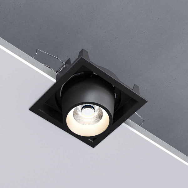 Встраиваемый светодиодный светильник Elektrostandard Conner 25087/LED 8W 4000K черный a063994