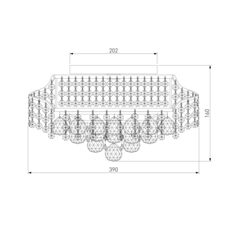 Потолочная люстра Eurosvet 16017/6 хром Strotskis