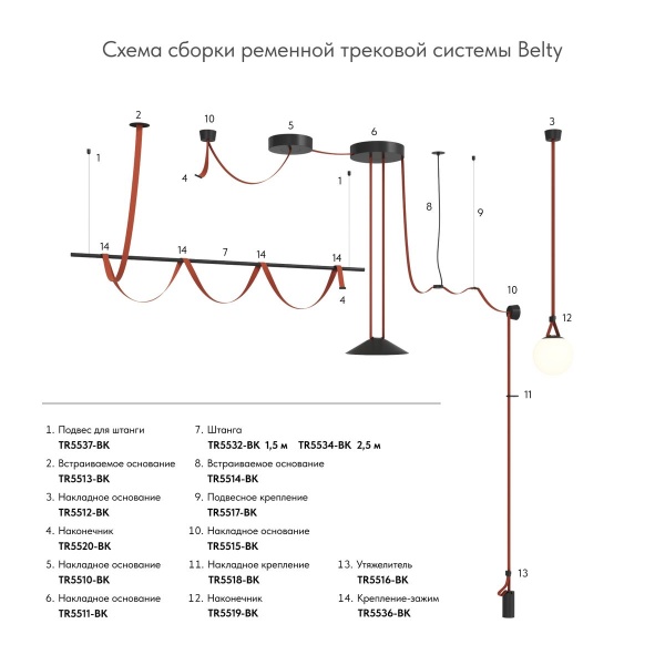 Наконечник Denkirs Belty Base TR5520-BK