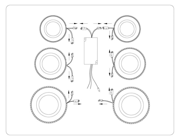 Потолочная светодиодная люстра Ambrella light Acrylica Original FA8874
