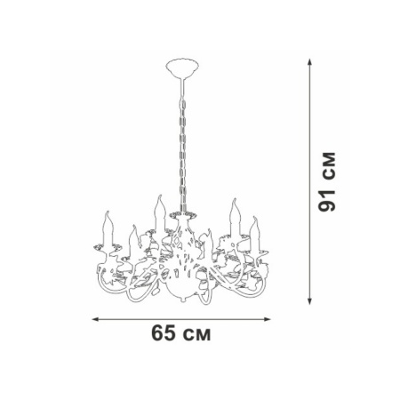 Подвесная люстра Vitaluce V1778-0/6