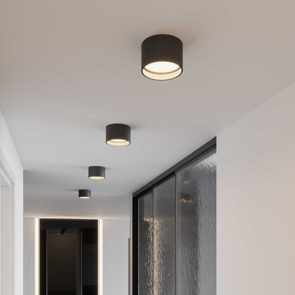 Потолочный светодиодный светильник Elektrostandard Banti 13W 3000K черный 25123/LED a063929