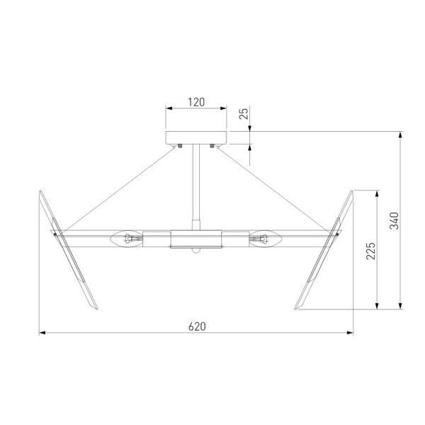 Потолочная люстра Eurosvet Steccato 10111/8 золотая бронза/прозрачный хрусталь Strotskis Smart