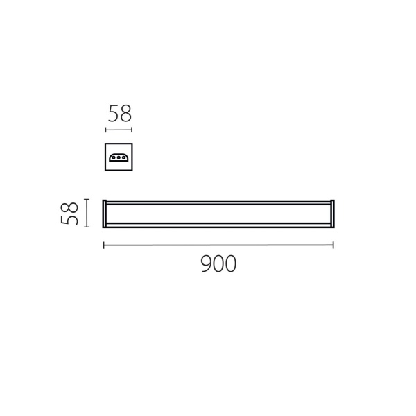 Светильник линейный 36W Trito Lightstar 456367