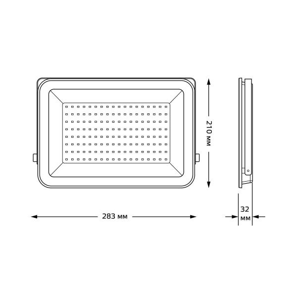 Прожектор светодиодный Gauss Qplus 100W 6500К 690511100