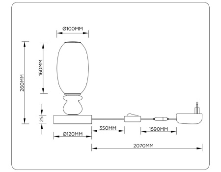 Настольная лампа Ambrella Light HIGH LIGHT LH53154