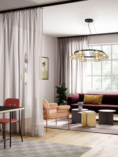 Подвесная светодиодная люстра Milosh Tendence 0702CL-6BK