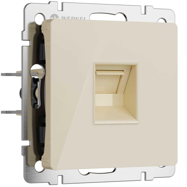 Розетка Werkel Ethernet RJ-45 айвори акрил W1181043 4690389197116