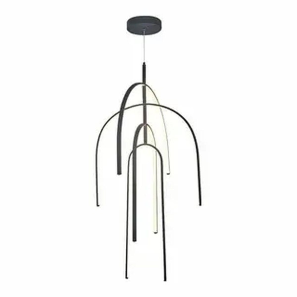 Люстра подвесная Alfa Light F3924-61 BK 95W φ80*H12 0