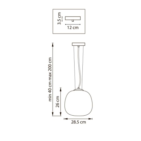 Люстра подвесная 1x12W(led) E27 белый Grazia Lightstar 608116